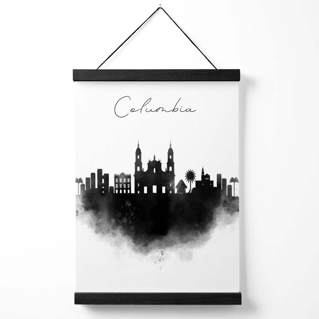 Columbia Aquarell Skyline Stadtposter mit Aufhänger