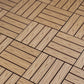 Frendorf | 12" X 12" Deck/Patiobodenfliesen 4-Slat Quadrat für Außenpatiofliesen