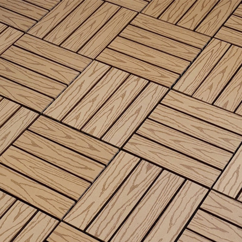 Frendorf | 12" X 12" Deck/Patiobodenfliesen 4-Slat Quadrat für Außenpatiofliesen