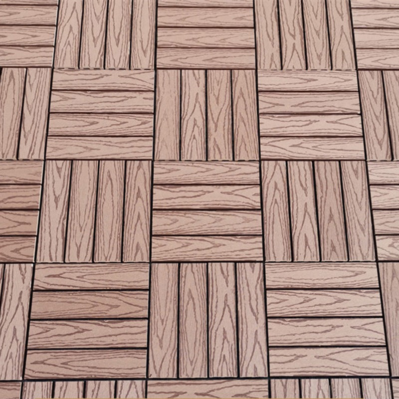Frendorf | 12" X 12" Deck/Patiobodenfliesen 4-Slat Quadrat für Außenpatiofliesen