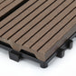 Frendorf | 12" X 12" Deck/Patiobodenfliesen 4-Slat Quadrat für Außenpatiofliesen