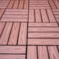 Frendorf | 12" X 12" Deck/Patiobodenfliesen 4-Slat Quadrat für Außenpatiofliesen