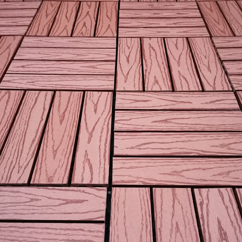 Frendorf | 12" X 12" Deck/Patiobodenfliesen 4-Slat Quadrat für Außenpatiofliesen