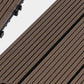 Frendorf | 12" X 12" Deck/Patiobodenfliesen 4-Slat Quadrat für Außenpatiofliesen