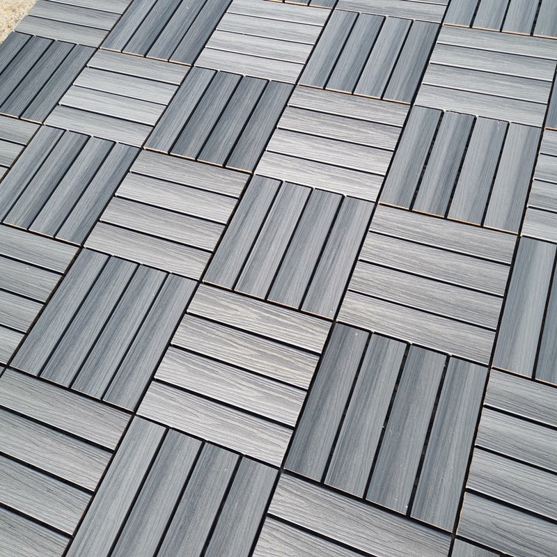 Frendorf | 12" X 12" Deck/Patiobodenfliesen 4-Slat Quadrat für Außenpatiofliesen