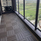 Frendorf | 12" X 12" Deck/Patiobodenfliesen 4-Slat Quadrat für Außenpatiofliesen