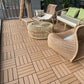 Frendorf | 12" X 12" Deck/Patiobodenfliesen 4-Slat Quadrat für Außenpatiofliesen