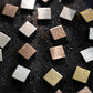 Frendorf | Mosaikfliesen Tapete Quadratische Form Abzieh- und Kleben Mosaikfliesen mit Metalloptik
