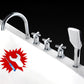 Frendorf | Zeitgenössischer Stil Badezimmer Wasserhahn Metall Aufsatzmontierter Badezimmer Wasserhahn