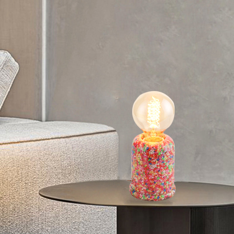 Frendorf | Resinova – Röhre Form Tischlampe mit Steckerleitung