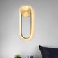 Frendorf | Messing Bogenform Wandleuchte Postmoderne LED Metall Wandmontierte Lampe für Schlafzimmer
