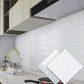 Frendorf | Weiße Mosaik Peel & Stick Fliese Wasserfeste Küchenrückwand Tapete