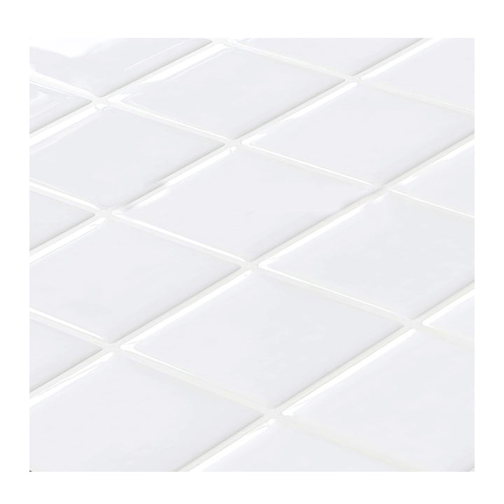 Frendorf | Weiße Mosaik Peel & Stick Fliese Wasserfeste Küchenrückwand Tapete