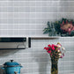 Frendorf | Weiße Mosaik Peel & Stick Fliese Wasserfeste Küchenrückwand Tapete