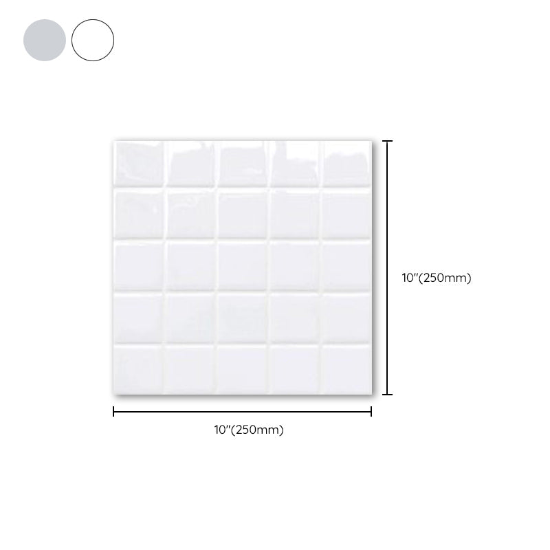 Frendorf | Weiße Mosaik Peel & Stick Fliese Wasserfeste Küchenrückwand Tapete
