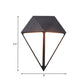Frendorf | Modernist Diamond Wandleuchte Metallisch LED Treppen Wandmontage Lampe in Schwarz, Weiß/Warm/Natur Licht