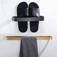 Frendorf | 2-teiliges modernes Badezimmer-Hardware-Set in Gold/Schwarz, Handtuchhalter