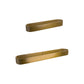 Frendorf | 2-teiliges modernes Badezimmer-Hardware-Set in Gold/Schwarz, Handtuchhalter