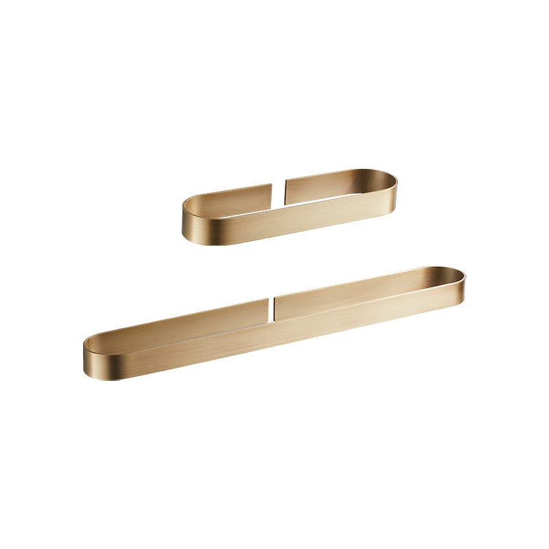 Frendorf | 2-teiliges modernes Badezimmer-Hardware-Set in Gold/Schwarz, Handtuchhalter