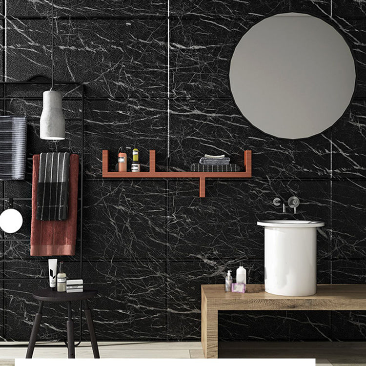 Frendorf | Marmorierte kratzfeste PVC-Fliese Einzeln abziehen und kleben Fliese für Spritzschutzwand