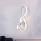 Frendorf | 17"/27.5" H Spiral Wohnzimmer Wandleuchte Licht Acryl LED Moderne Wandleuchte in Weiß
