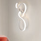 Frendorf | 17"/27.5" H Spiral Wohnzimmer Wandleuchte Licht Acryl LED Moderne Wandleuchte in Weiß