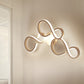 Frendorf | 17"/27.5" H Spiral Wohnzimmer Wandleuchte Licht Acryl LED Moderne Wandleuchte in Weiß