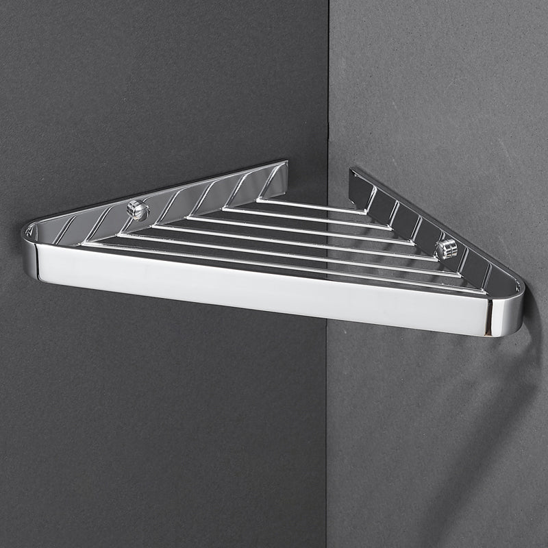 Frendorf | 2-teiliges modernes Badezimmer-Zubehörset, poliertes Chrom/Gold, Badablage