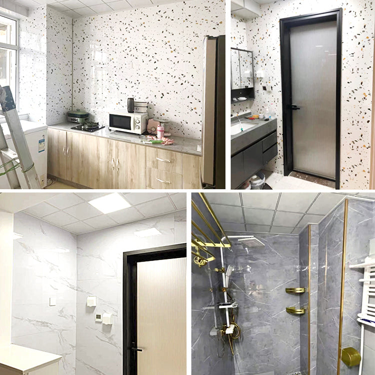 Frendorf | Modernes Zinn-Rückwandpaneel Glatte glänzende Oberfläche Wand Deckenplatte