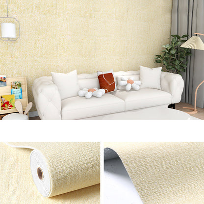 Frendorf | Modern Pearl Wandschmuck Flachs Wandzugangsplatte Abziehen und Aufkleben Dicke Schaumleiste