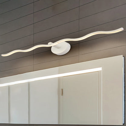Frendorf | 18"/26.5" L Weiße Welle Vanity Lichtarmatur Simplicity LED Acryl Wand sconces Beleuchtung für Badezimmer