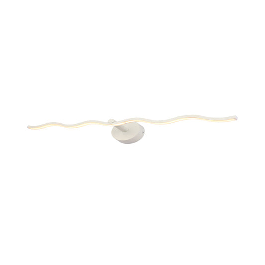 Frendorf | 18"/26.5" L Weiße Welle Vanity Lichtarmatur Simplicity LED Acryl Wand sconces Beleuchtung für Badezimmer