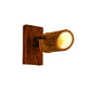 Frendorf | Vintage Zylinder Wandlamp Sconces 2/3-Lichts Bamboe Wandlamp in Bruin met Lineaire Houten Achterplaat
