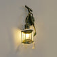 Frendorf | Messing 1 Licht Wandmontage Verlichting Magazijn Metalen Kerosine Wandlamp Sconces met Bladontwerp