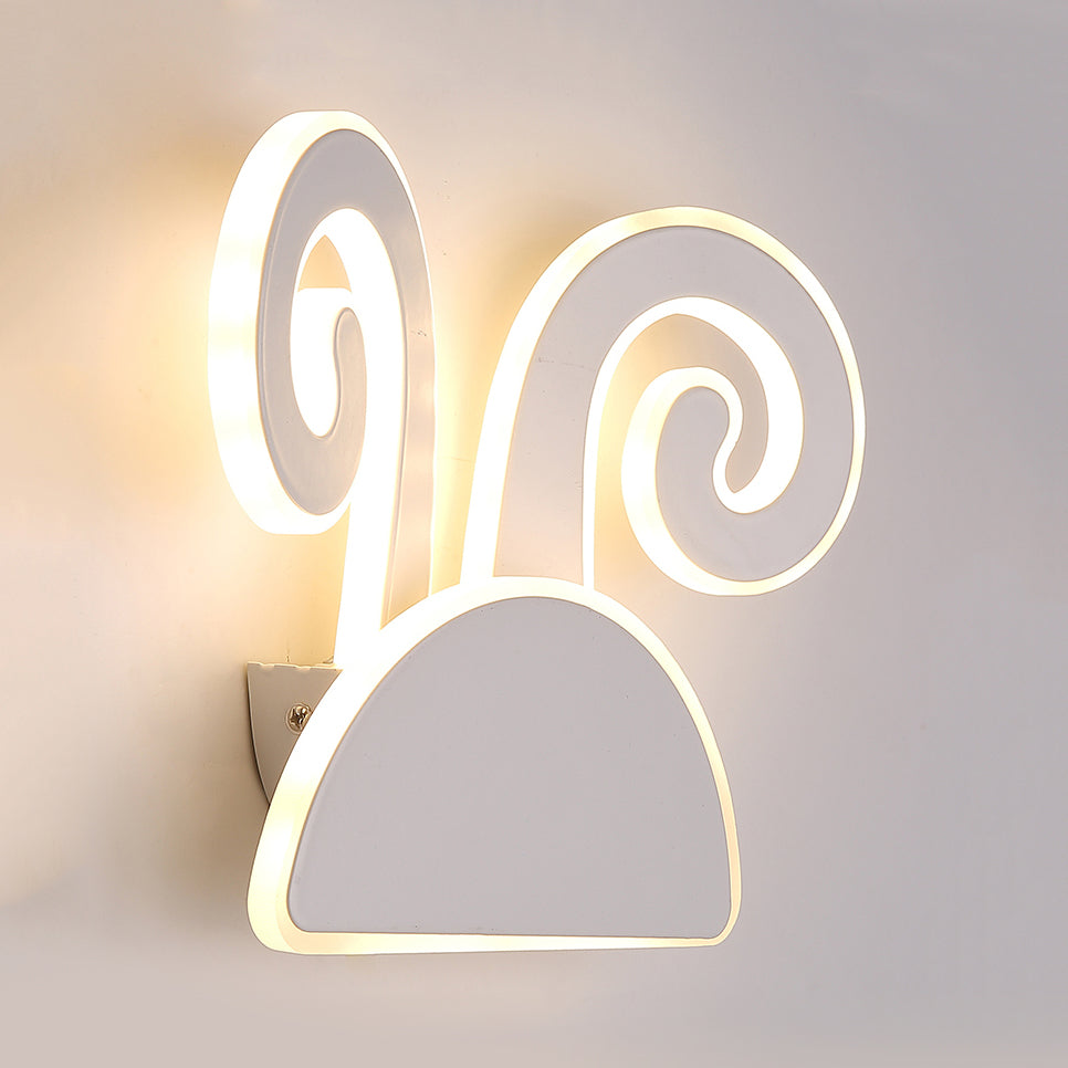 Frendorf | Witte Afwerking Konijn Wandlamp Dier Schattig Acryl LED Wandlamp voor Gang Kinder slaapkamer