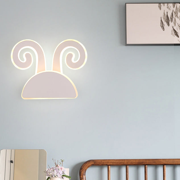 Frendorf | Witte Afwerking Konijn Wandlamp Dier Schattig Acryl LED Wandlamp voor Gang Kinder slaapkamer