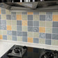 Frendorf | Grid Mosaic Peel & Stick Tile Wasserfeste Küchen Tapete