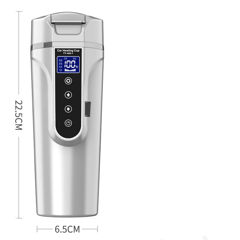 Frendorf | Tragbare Autoflasche Smart Touch Digitalanzeige Isolierbecher Home Travelling Heizbecher Wasserflasche