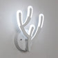 Hirschhorn LED Wandlicht Tierstil Acryl Wandleuchte in Weiß für Erwachsene Kinder Schlafzimmer