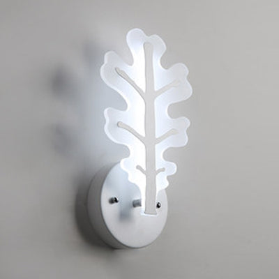 Hirschhorn LED Wandlicht Tierstil Acryl Wandleuchte in Weiß für Erwachsene Kinder Schlafzimmer