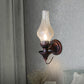 Frendorf | Fabrieksvaas Schaduw Wandlamp 1 Hoofd Geel/Helder Kraakglas Wandverlichting Armatuur voor Buiten