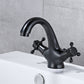 Frendorf | Badezimmer Gefäße Wasserhahn Doppel Kreuzgriff Niedriger Bogen Industrie Spülbecken Wasserhahn