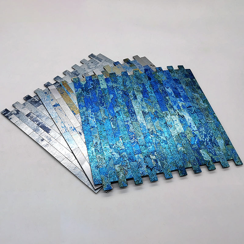 Frendorf | Aluminium Fliesen Abziehen und Kleben Fliesen Badezimmer Wasserdichter Spritzschutz Abziehen und Kleben Wandfliese