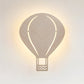 Schöne beige Wandlampe mit Cartoon-Muster Holz LED Wandlampe für Wohnzimmer Kinderzimmer