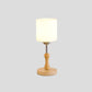 Globe/Zylinder/Quadratische Nachttischlampe Modernist Satinierte Glas 1 Licht Holz Nachttischlampe für Nachtseite