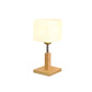 Globe/Zylinder/Quadratische Nachttischlampe Modernist Satinierte Glas 1 Licht Holz Nachttischlampe für Nachtseite