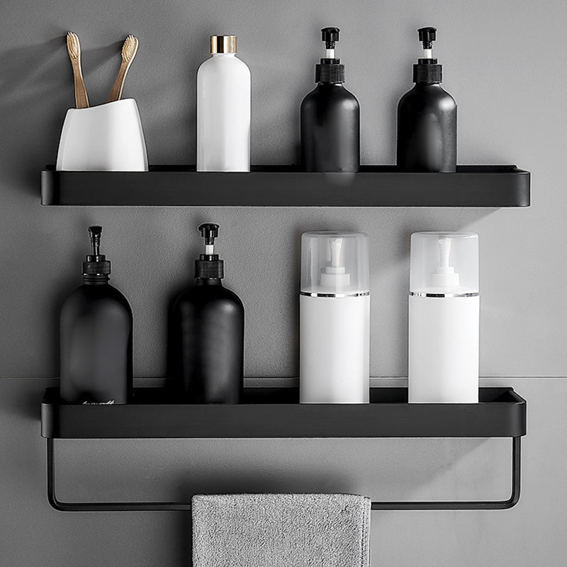 Frendorf | Matt Schwarz Badezimmer Set Modern 1/2 - Stück Rostfreies Badregal