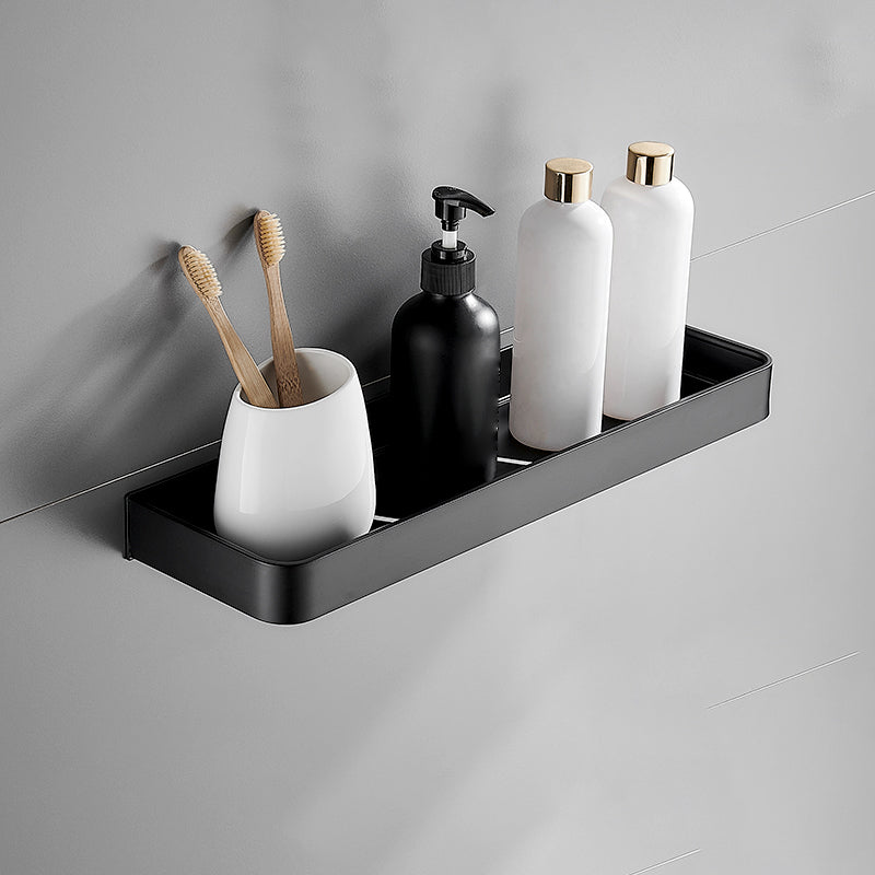 Frendorf | Matt Schwarz Badezimmer Set Modern 1/2 - Stück Rostfreies Badregal