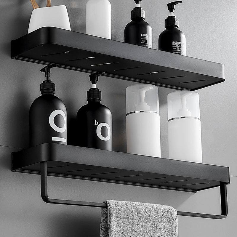 Frendorf | Matt Schwarz Badezimmer Set Modern 1/2 - Stück Rostfreies Badregal