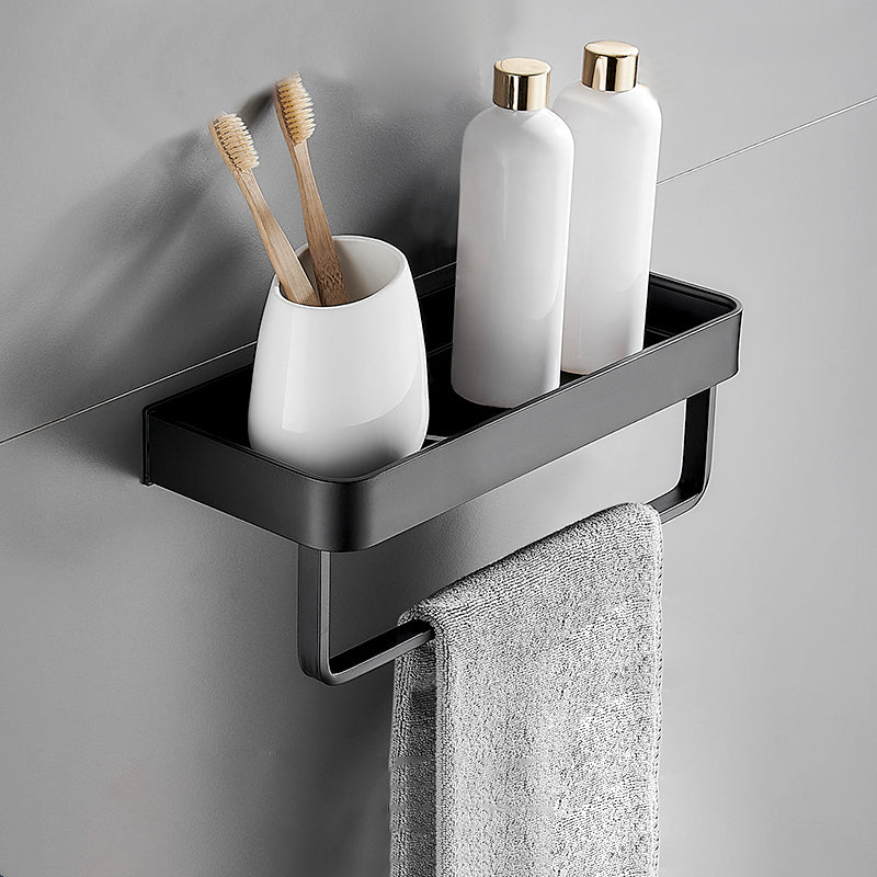 Frendorf | Matt Schwarz Badezimmer Set Modern 1/2 - Stück Rostfreies Badregal